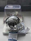 Ronnie Lott Signed Raiders Mini Chrome Football Helmet -COA Beckett Autographed