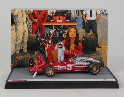 Brumm Ferrari 312 F1 #5 Chris Amon British GP 1968 1:43 Modellauto 1/43S26/06