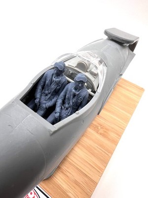 Pilot Replicas 483DP002 1:48 Schwedische Vampirpiloten mit Stoffhelmen