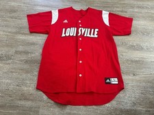 Adidas Louisville Cardinals Baseball Jersey Sz Large Mesh Embroidered 2021 USA