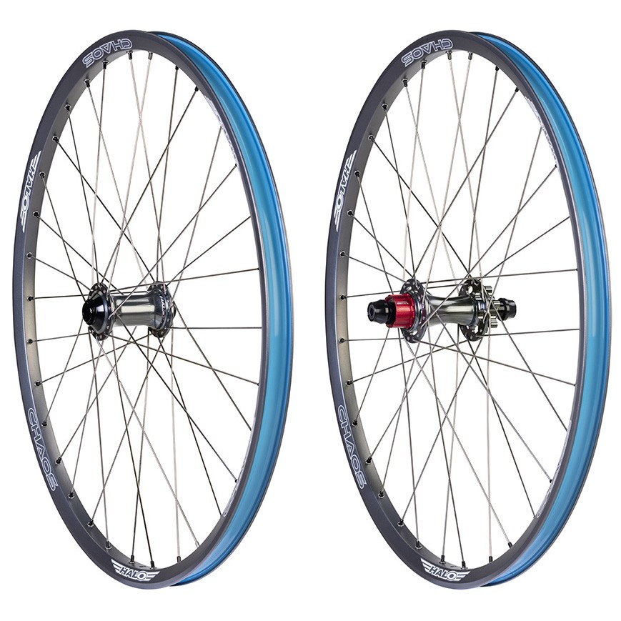 Halo Team Edition Chaos DJ Wheelset 26in Disc Centerlock 15x100 10x135 Gray