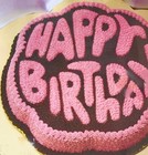 WILTON CAKE Decorating PAN - Embossed HAPPY BIRTHDAY - Measures 11.5" in dia. — photo 2