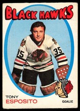 1971-72 OPC O-Pee-Chee AS IS LOW GRADE Tony Esposito Chicago Blackhawks #110
