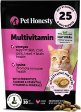 Cat Multivitamin Crunchy  Creamy Chews - Treats for Health  30ct