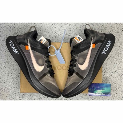 Nike Off-White Zoom Fly Black Size 10 Men