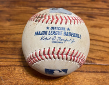 Guardians vs Giants Game Used Baseball 9/12/2023 Emmanuel Clase to Mitch Haniger