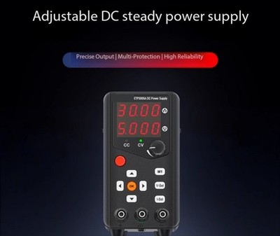 Portable, Compact, Adjustable, Programmable DC Regulated Power Supply