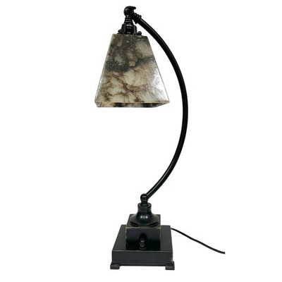Uttermost Marius Marble Task Table Lamp Bronze Metal Adjustable Shade 