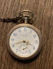 Antique Waltham Pocket Watch Gold Filled Chicago Watch Co Case Fancy Working