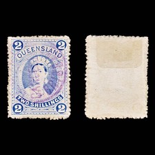 9005: Queensland SG157 2s Blue 1886 Sc#79 Mi63 Used C£65
