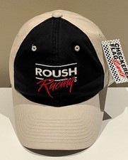 New Roush Racing NASCAR Hat w/ Tags Checkered Flag Sports Adjustable Cap