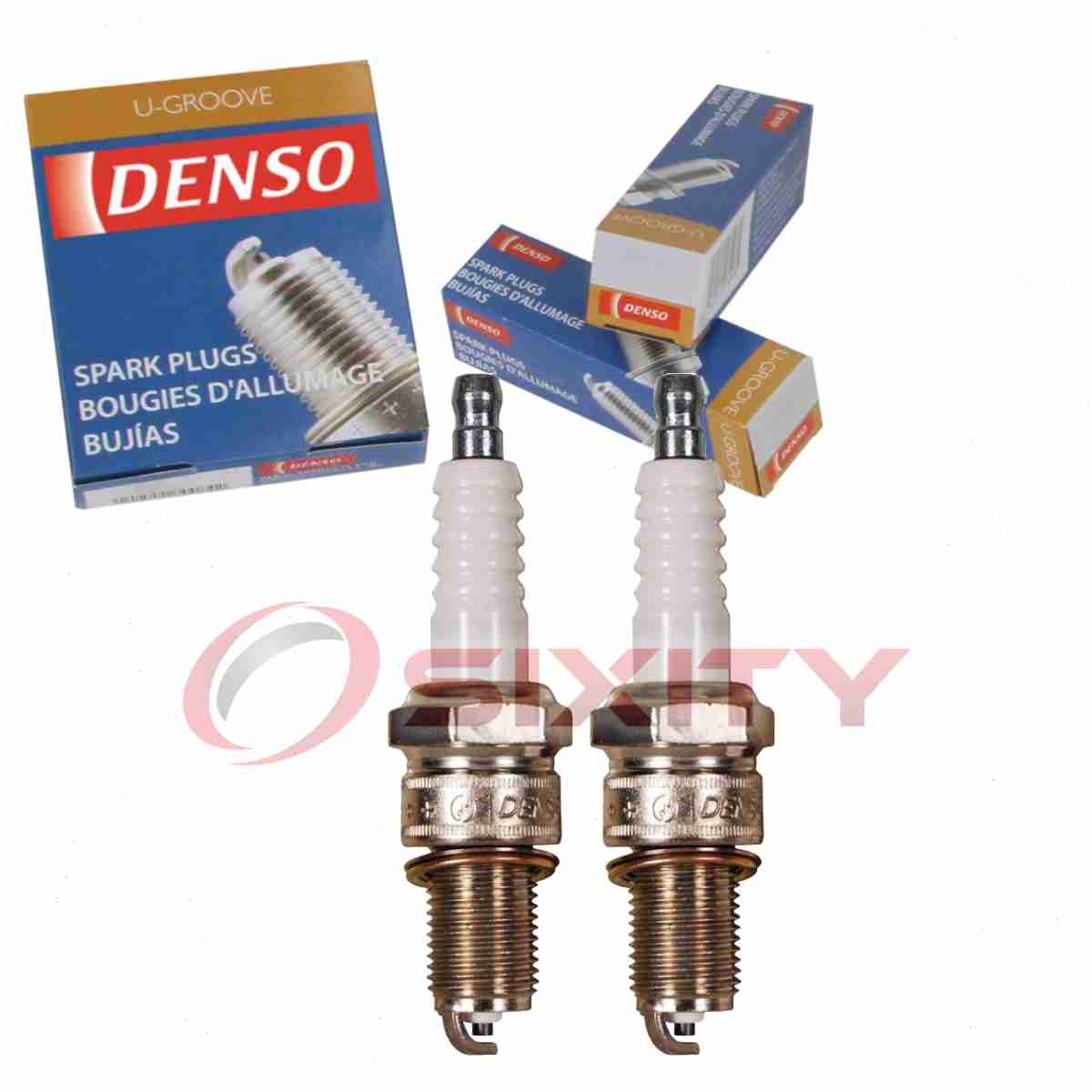 2 pc DENSO 3085 Standard U-Groove Spark Plugs for XS62 W22EP-U AR52 93 13 ei