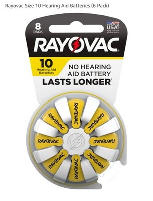 Rayovac Size 10 Hearing Aid Batterie