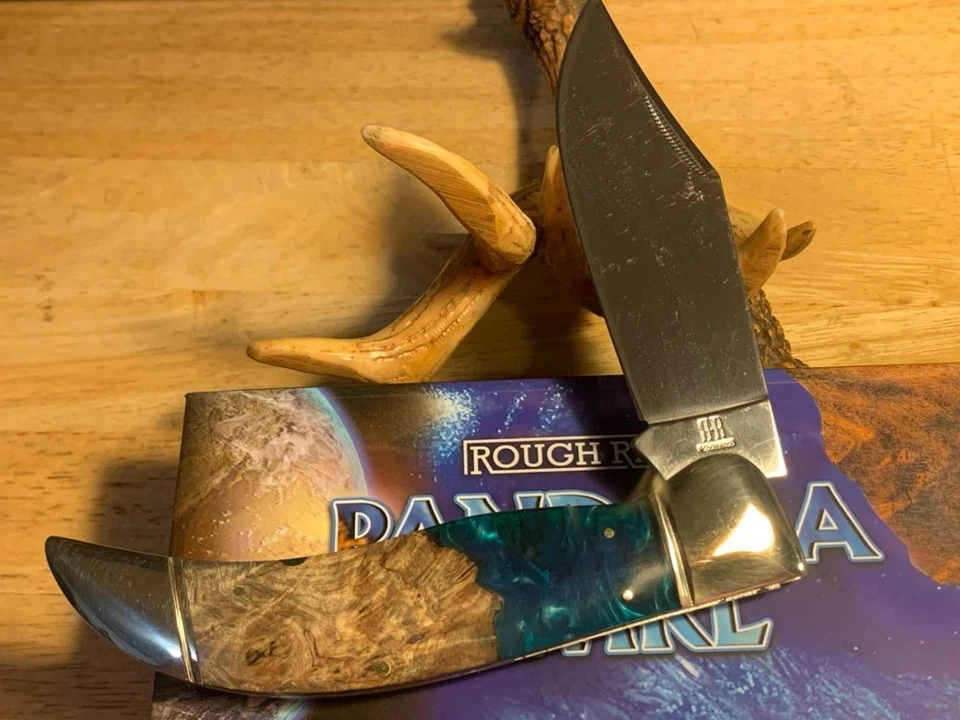 Navaja de bolsillo Rough Rider Pandora Swirl Deer Slayer 5 1/2" RR2650 Foto 3 de 4