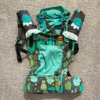 Tula Free To Grow Coast Baby Carrier Cacti Green/Black Cotton Buckle Infant