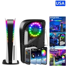 Vibrant PS5 RGB LED Light Strip Kit - 8 Colors & 400 Effects for Customization