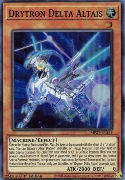 YuGiOh Drytron Delta Altais MP21-EN239 Super Rare Englisch Neu 1st