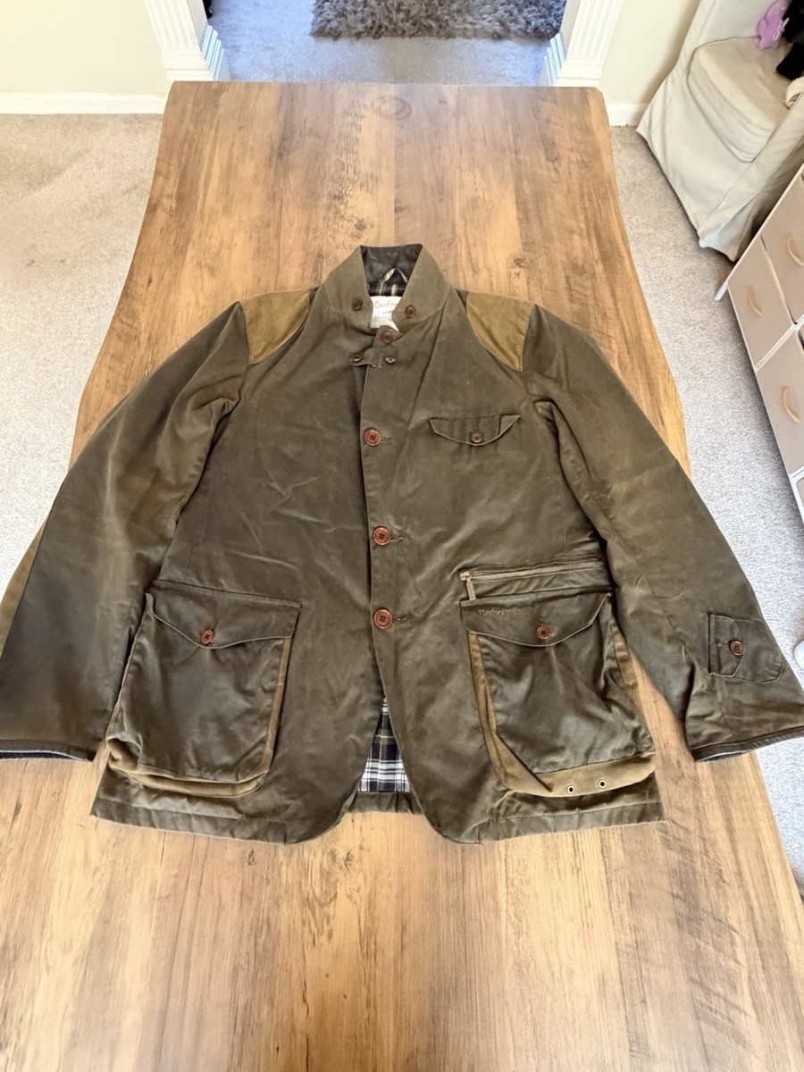 Barbour Icons Beacon Sports Wax Jacket, Men's XL, Green, Skyfall