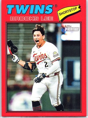 2026 Topps Heritage Brooks Lee #60 Red Border (Mega)