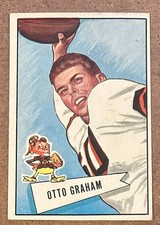 1952 BOWMAN LARGE #2 OTTO GRAHAM FOOTBALL CARD CLEVELAND BROWNS HOF