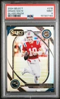 157307164 Drake Maye 2024 Panini Select #218 Silver Prizm Club Rookie RC PSA 9