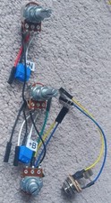 Solderless EZ-INSTALL Wiring Harness Explorer 2PU 2V 1T 3-Way Guitar BLACK DIY