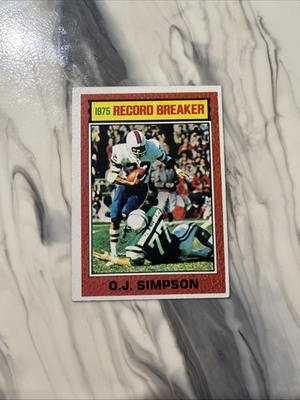 #ad 1976 Topps O.J. Simpson #6 $2.50