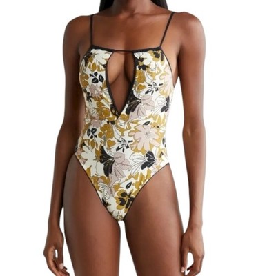 Maaj Reversible Midnight Ash Audrey V Plunge One Piece Size Small