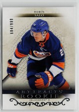 Robin Salo Rookie #/999 - 2021-22 UD Artifacts #RED199 New York Islanders