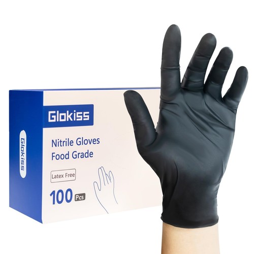 Disposable Nitrile Gloves Latex Free Rubber Cleaning Gloves 5 Mil,Food Safe C...