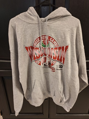 #ad #ad Wisconsin Badgers 2012 Rose Bowl Hoodie Men#x27;s Size Large NWT $19.95