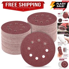 100 PCS 5 Inch Sanding Discs 60 Grit, Round Hook and Loop Sandpaper for Rando... 0.32 per gallon