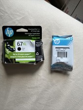 NEW Genuine HP 67 XL Black Ink ex (01/26) And HP 67 Color Cartridge ex (04/27)
