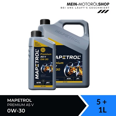 Mapetrol A5 V 0W-30 Volvo BMW Longlife-01 FE API SN/CF ACEA 5+1 Liter = 6 Liter