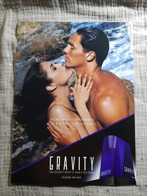 Werbepapier Parfum. Ad Coty Parfum - Gravity von 1992 ANG
