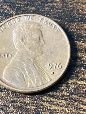 1976 D Lincoln Cent Penny Variety Error DDO Filled D Actual Coin