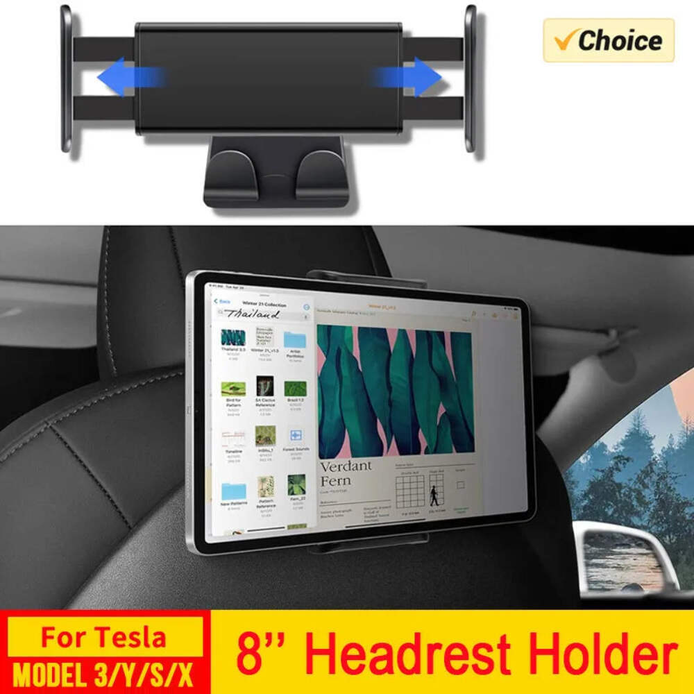 Headrest Tablet Holder For Tesla Model 3 Y S X Back Seat Phone Mount Hook 360° R