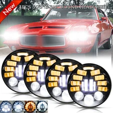 4Pcs 5 3/4'' 5.75"inch LED Headlights HI/LO Beam DRL for GTO Grand Prix Firebird