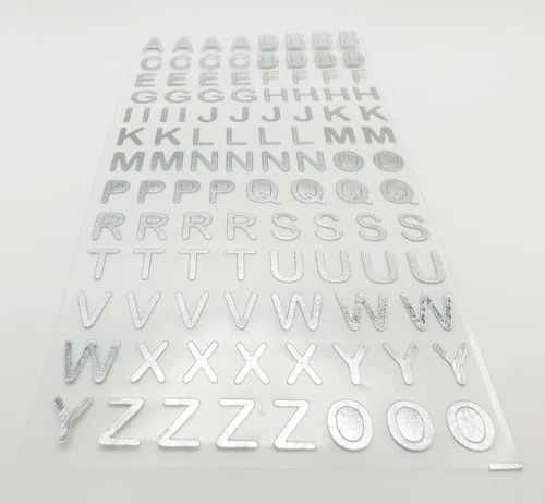 Self Adhesive gold&silver Alphabet Letter&number Stickers Card Making Art&Craft - Picture 11 of 26