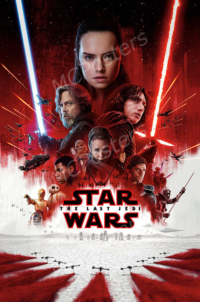 Star Wars Episode VIII The Last Jedi Movie Premium POSTER MADE IN USA -  MCP091