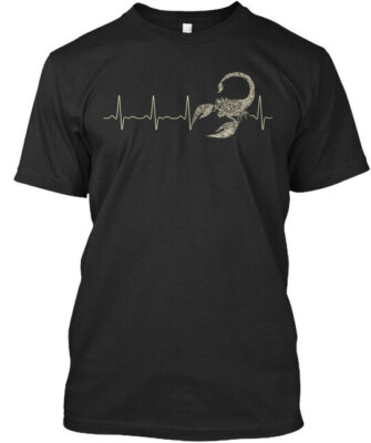 Scorpio Heartbeat Premium T-Shirt Made in the USA Size S to 5XL