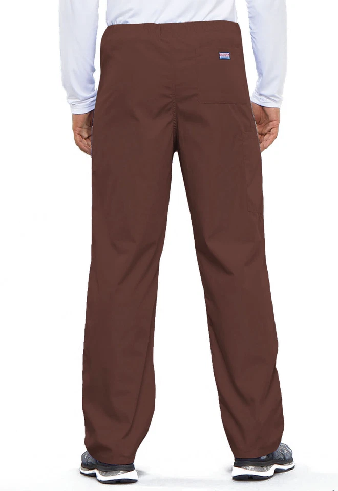 Pantalón Scrubs Cherokee Workwear Para Hombre con Cordón 4100 CHCW Chocolate Envío Gratis Foto 4 de 4