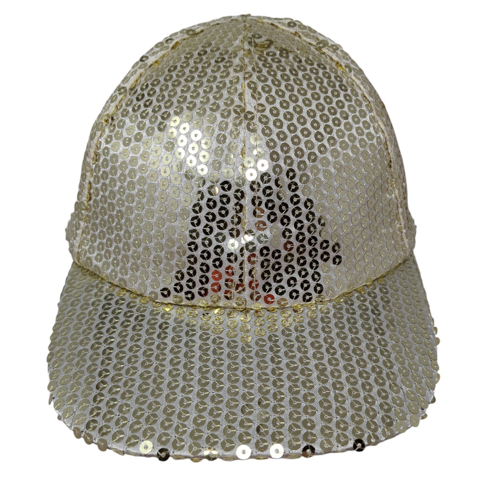 Sequin Shiny Strapback Hat Multicolor One Size Ad… - image 1