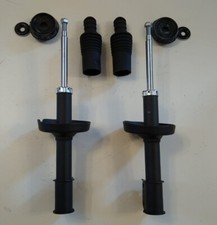 2 Gasdruck Stoßdämpfer Renault Kangoo Domlager Staubschutz vorne VA  