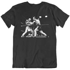 Rocky Marciano Vs Jersey Joe Walcott Classic Fight Boxing Fan   T Shirt