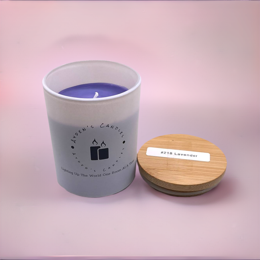Aydens Lavender Scented Candle 218 for Relaxing Aromatherapy-image