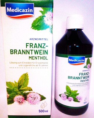 Medicazin Franz-Branntwein Menthol Ethanol Eucalyptus Kiefernnadel 500 ML #0128