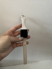 Apple Watch Series 3 38 mm Silver Aluminum Case White Sport Band Smartwatch -...
