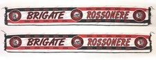 MILAN BRIGATE ROSSONERE BRN SKULL BUFANDA VINTAGE SCARF ULTRAS TIFO SCIARPA SEDA