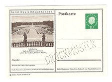 P 41 Picture Postcard Print Sample 10 Pfennig Heuss Ludwigsburg 70/418 **